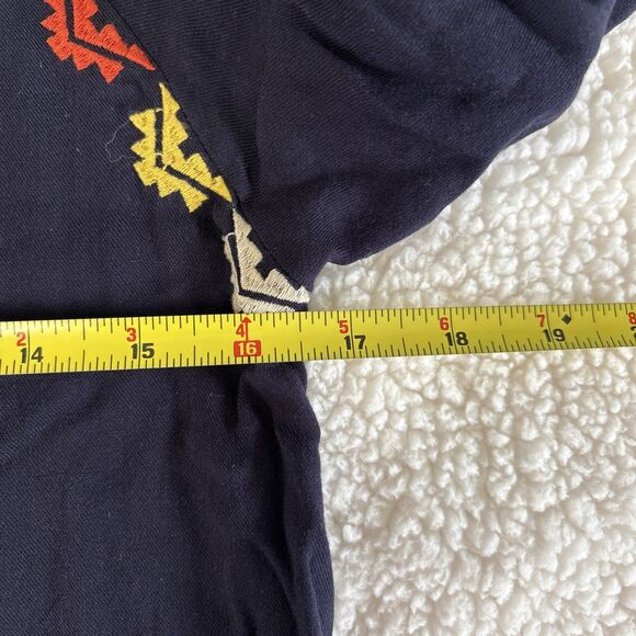 THML Boho Style Long Sleeves Embroidered Women's Dress Size Small Aztec Peasant - Picture 5 of 6